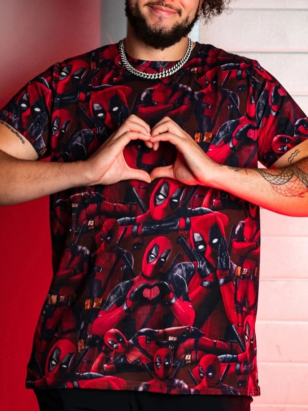 Cakeworthy Deadpool AOP tee - size XL